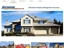 Tablet Screenshot of jeromepropertymanagement.com